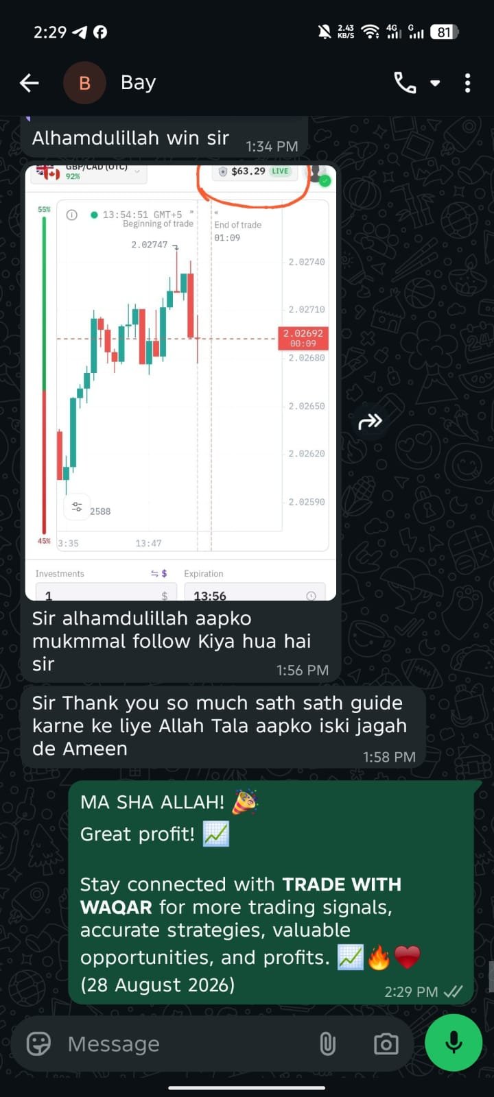 Student feedback